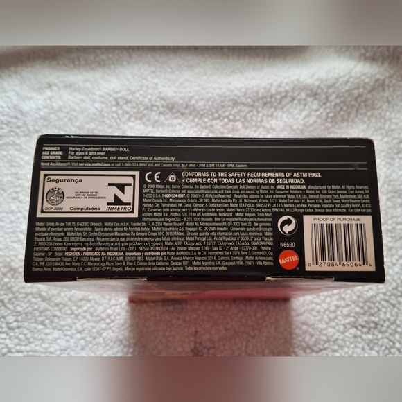 Vintage 50th Anniversary Pink Label  Harley-Davidson Barbie Doll .... Unopened ! - Picture 6 of 8